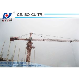 1.2ton Tip Load 60m Boom Length Variable Frequency Drive Hammer Head Tower Crane