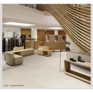 750x1500mm Grey AAA Grade Soft Glazed Porcelain Indoor Floor Tile