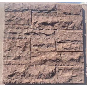 Frost Resistant Red Sandstone Wall Cladding For Exterior Background Veneers