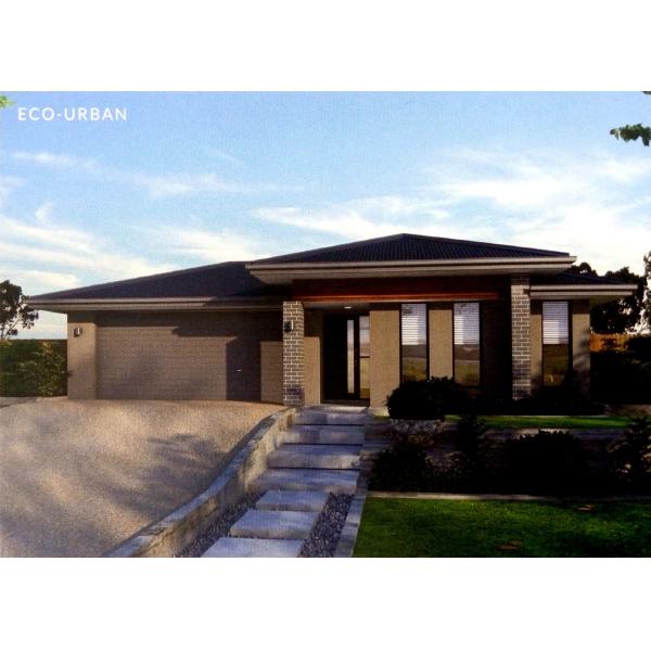 Light Gauge Steel Frame Prefabricated Bungalow Homes One Story Houses for Sale