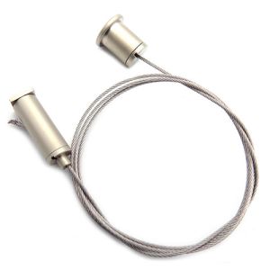 Hanging System Wire Rope Lanyard LED Ceiling Light Kit With Nickel Adjustable