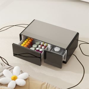 Customized Smart Coffee Table with Refrigerated Freezer Drawer and Wireless