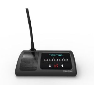 Quality CAT5 Wired Desktop Conference Microphone System Digital Voting Chairman Unit for sale