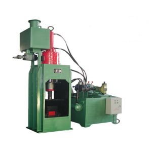 Steel Aluminum Metal Chip Briquetting Machines No Vibration Semi Automatic