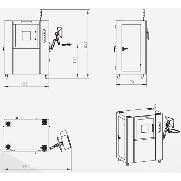 Auto Casting Inner Defects Recognition Fully Shield Cabinet X Ray NDT Equipment 160KV