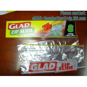 Reclosable Zip Poly Bags with Resealable Lock Seal Zipper for Clothing, T-Shirt,