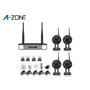 Quality Outdoor 720P Mini 4 Camera Wireless Cctv Systems Steady Transmission Signal for sale