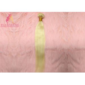 Quality Straight Bundles 613 Blonde Hair / Cuticle Aligned Human Virgin Hair for sale