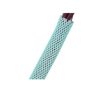 20MM Black / Gray PET Expandable Braided Sleeving Custom Size Excellent Softness