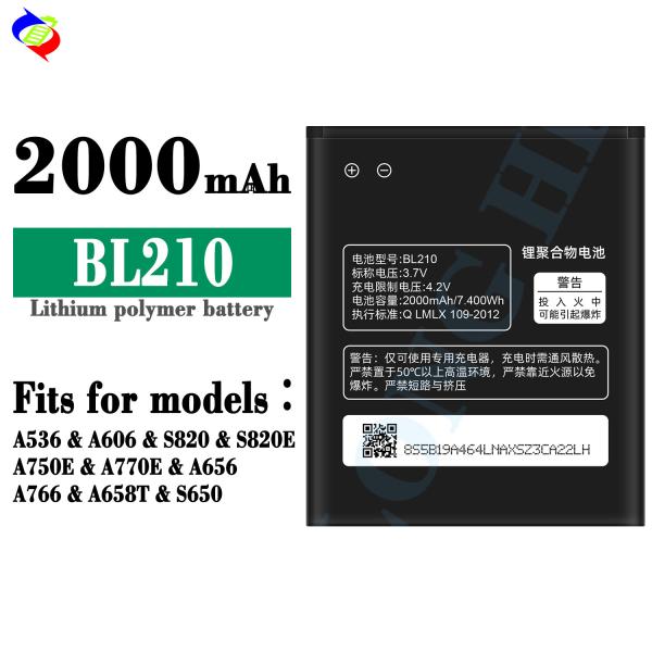 good quality mobile phone battery for Lenovo BL210 S820 S650 A656 A766 A770E