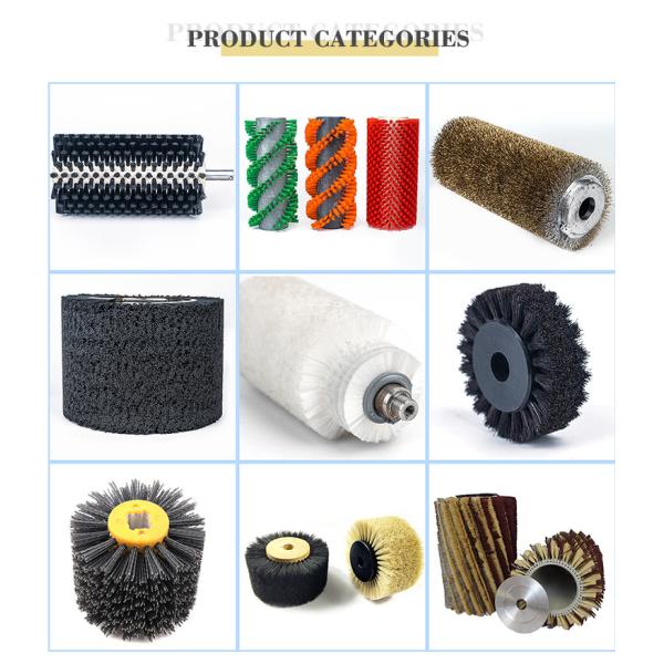 OEM SUS304 Industrial Roller Brush For Conveyor Belt Cleaning