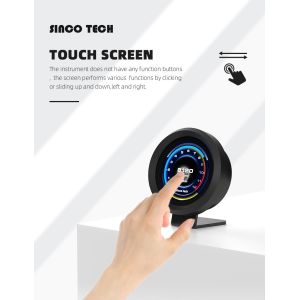 ISO9001 ABS 12000rpm LCD Screen 15VDC Race Car Gauges