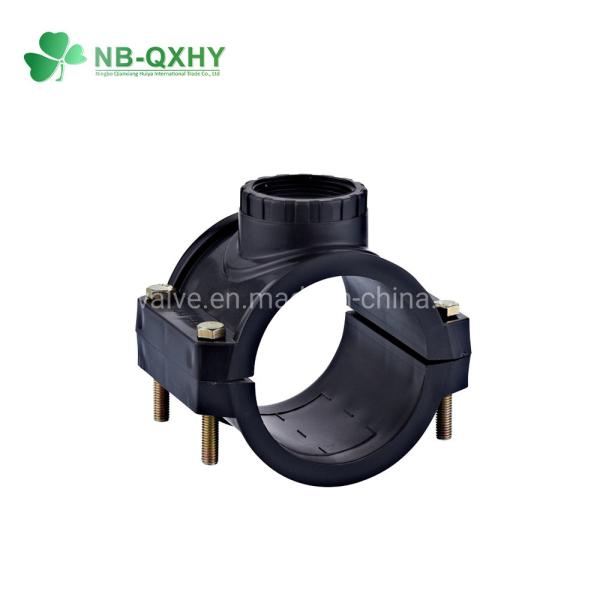 Buy Equal Round Head Code Plastic PP Compression Fittings Clamp Saddle for Irrigation at wholesale prices