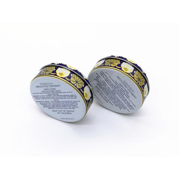 Customizable Round Lip Balm Medical Flat Tin Box Small Tin Containers With Lids