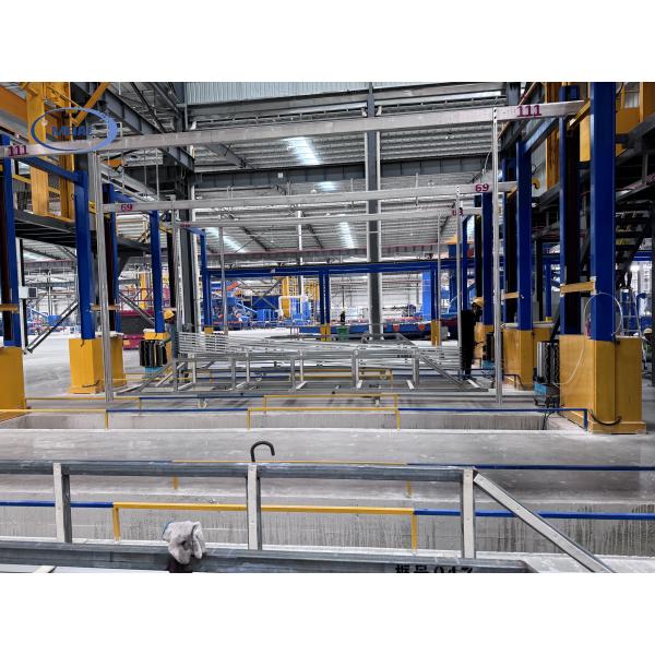 Surface Treatment To 6500MM-7500MM Aluminum Profile Film Thickness 10-25um Anodizing Production Line For Solar Profile