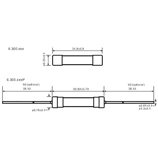 High Breaking Capacity 6x32mm Fast Acting Ceramic Tube Fuses F10A 250V 300V AC DC
