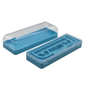 Double Layer Clear Plastic Eyeglass Case