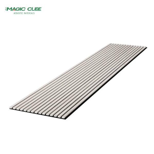 Wall Decorative Mdf Polyester Oak Slatted Wood Acoustic Veneer Panels for Modern