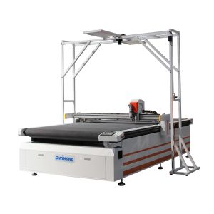 Leather Oscillating Knife Cutting Machine For CNC Router 3 Phase With CCD