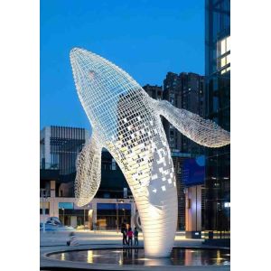 China 8.0M High Plaza Decoration Metal Outdoor Animal Sculptures on sale