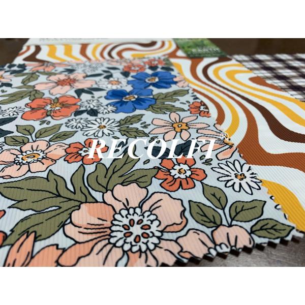 Repreve Activewear Knit Fabric Digital Printing Breathable Wicking Leggings