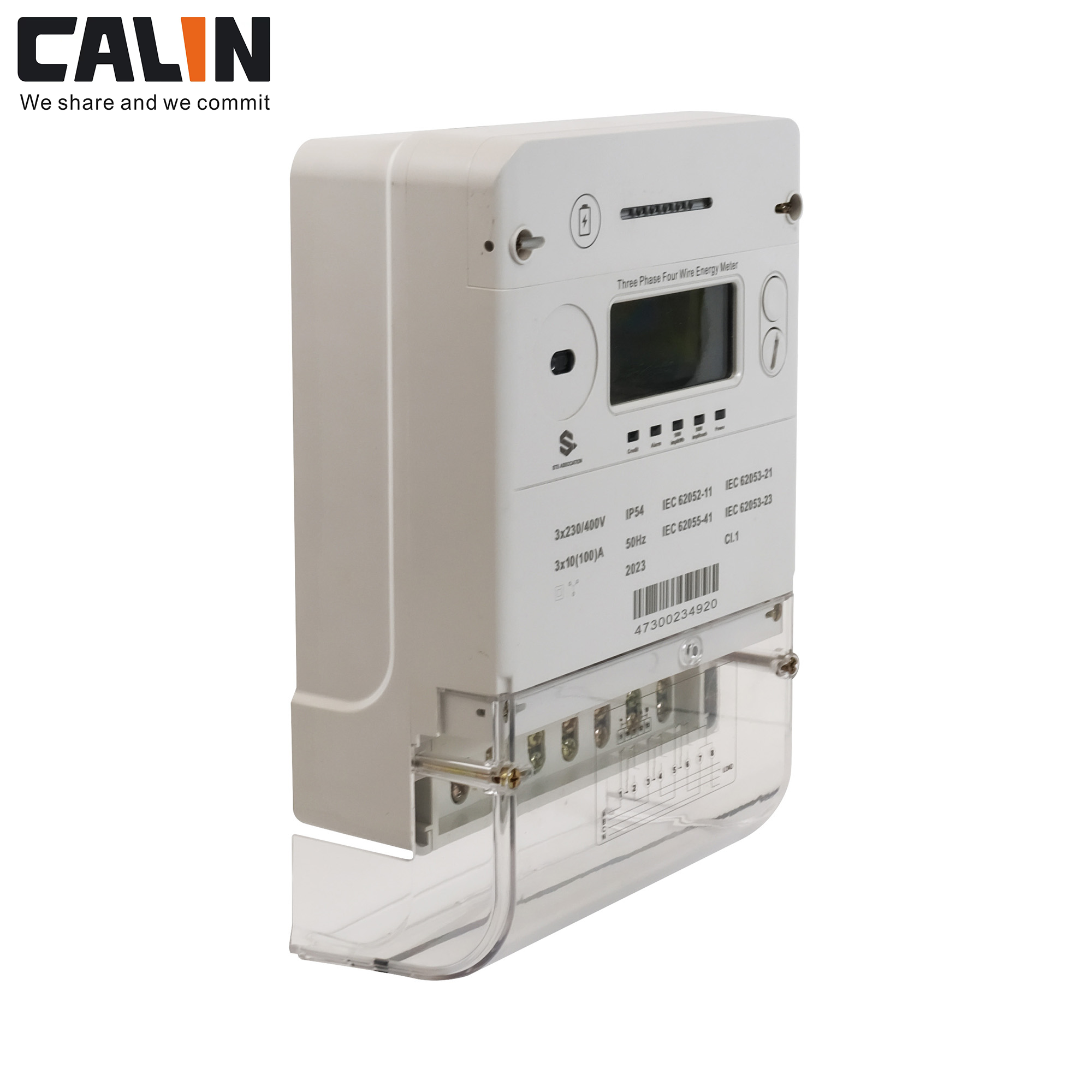 Compact Integrated Smart Energy Meter with Class1/Class2 Accuracy 100 A Max Current and 0-10000000 kWh Measuring Range