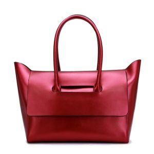 Soft Leather Handbags Fashion Lady Tote Bag Simple Big Capacity Shoulder Bags