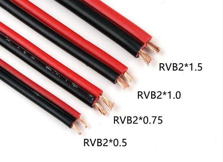 300V/300V Voltage Flexible Cable for Lighting Electrical Instruments in 100m/roll Length