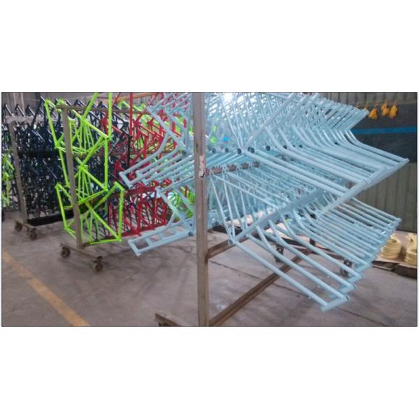 43mm Anodized Blue Flip Flop Fixed Gear Road Bike Wheel Set with Colorful Spokes