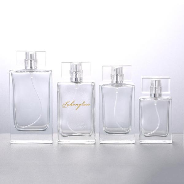 30ML50ML100ML Rectangular Perfume Bottle Cosmetics Bottle Screw Mouth Transparen