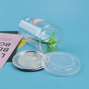 Transparent 211# 65mm 280ml 20g Plastic PET Food Jars