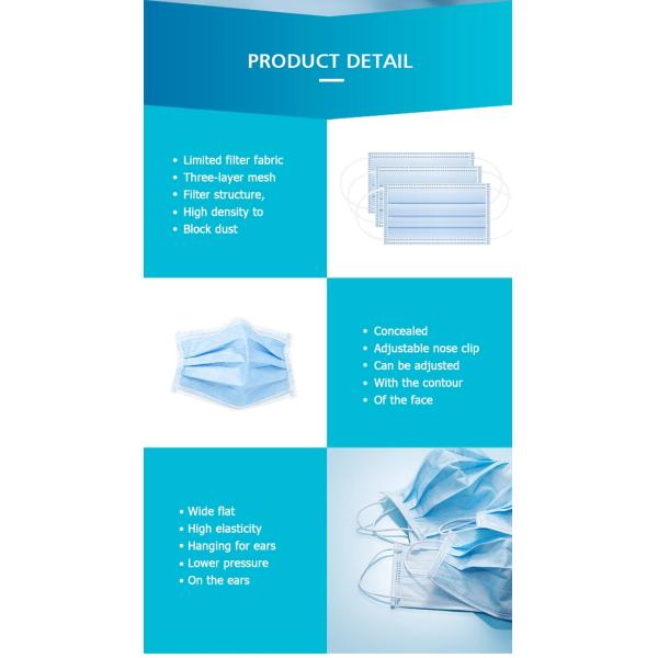 Virus Protection Non Woven Face Mask Non Combustible For Kids Home Care