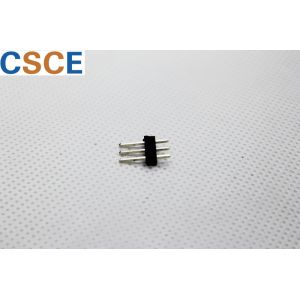 Black 1*3 Single Pin Header Connector , Pe Bag PCB Board To Board Connectors
