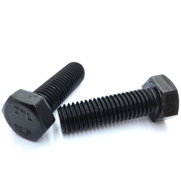 Carbon Steel Grade 12.9 Heavy Hex Bolts M16 7/16 Inch Black Oxide Finish