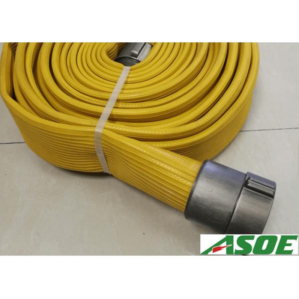 Buy NBR Coverd Smooth Face Lay Flat Fire Hose With Brass Couplings 4 Inch 300 Psi at wholesale prices