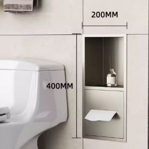 Waterproof Stainless Steel Shower Niche for Home Decor and Bathroom Storage