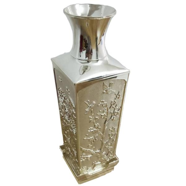 Stainless steel metal flower pot and vases