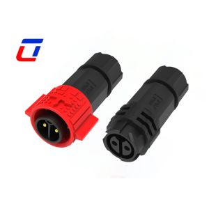 M19 2Pin 20A Push Lock Power Waterproof High Current Power Connector