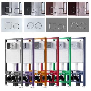 Quality 8.5L White U PVC Flush Pipe Enclosed Toilet Flush System With Diaphragm Valve Mechanism for sale