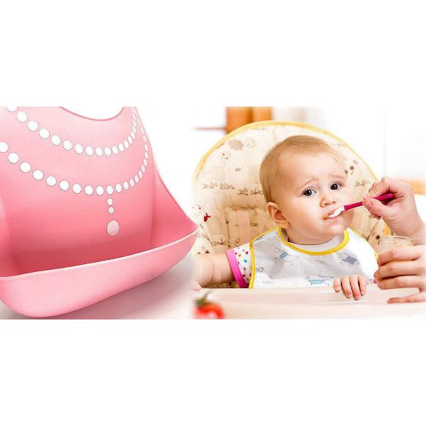 Waterproof Colorful Baby'S First Bibs Set , Food Grab Little Unicorn Bibs