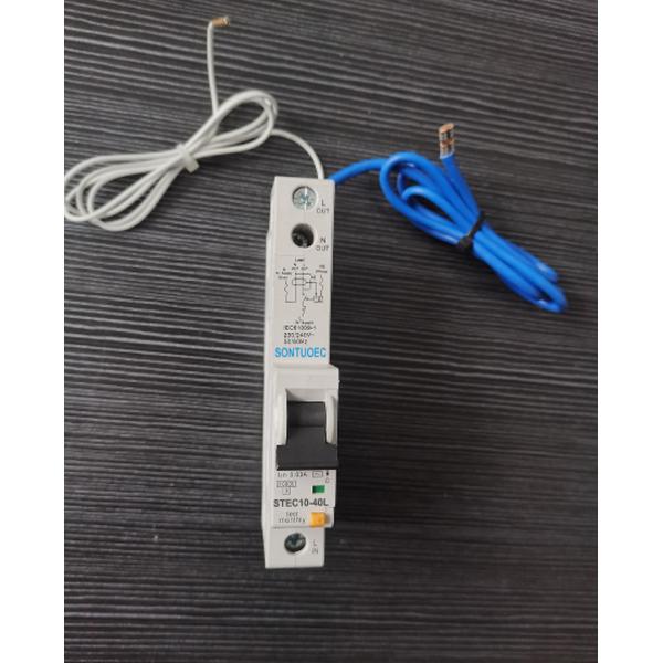 Buy 10KA Single Phase RCBO Circuit Breaker With Connection Cable at wholesale prices