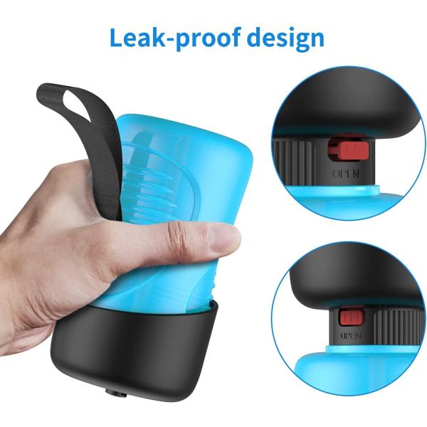 2 in 1 Foldable Travel Walking Pet Water Bottle for Dogs