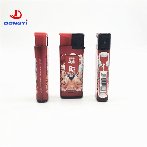 Custom Logo Refillable Plastic Cigarette Flame Lighter Gas Lighters Encendedores Fashion Cheap Lighter