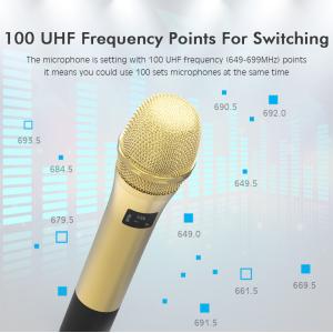 UHF Professional Dual KTV Karaoke Professional wireless microphone