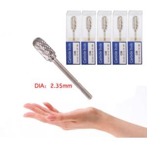 Quality Tungsten Carbide Burs 2.35mm for Dental Jewelry Carving Polishing Motor for sale