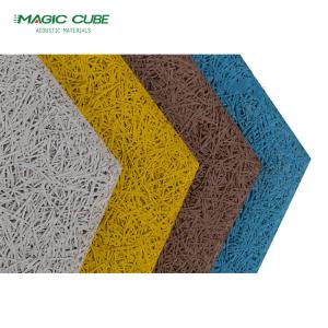 China Wood Wool Acoustic Panel Enhance Cinema Acoustics with 15mm/20mm/25mm/35mm Thickness on sale