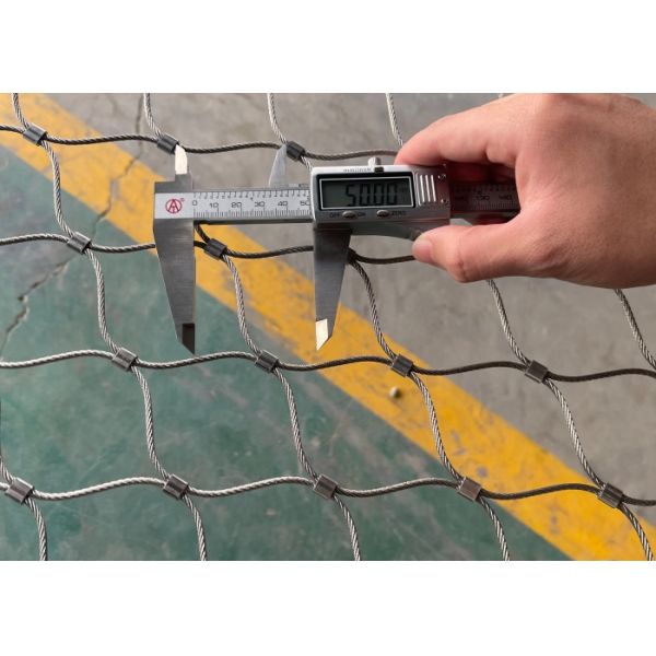 2.5mm Rope capability weight 200KG SS316 Ferruled Type Wire Rope Netting for safety use