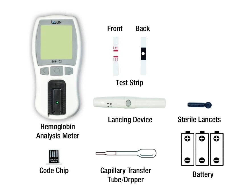 Lysun Factory Supply Hot-selling Cheap Hemoglobin Analyzer HB Test Meter