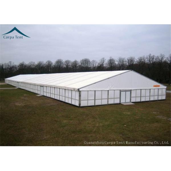 Large Rainproof Clear Span Buildings For Temporary Warehouse , ABS Side Wall