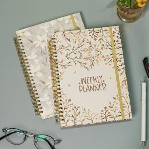 China 5.8 X 8.3 Inches White Paper Custom Cover Art Spiral Hardcover Notebook with Personalization Option on sale